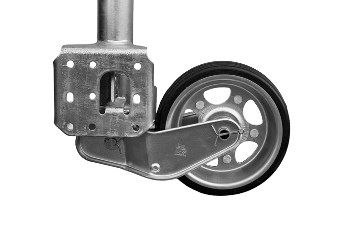 UNITRAILER automatic jockey wheel with handle 500kg 60mm 660-904 mm