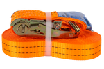 Set of four UNITRAILER 12m/35mm/2t orange transport belts with tensioner