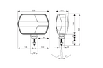ASPÖCK LuxLED II LED front lamp 7 functions 6-pin DEUTSCH DT06-6S left
