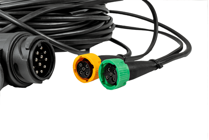 Light set: ASPÖCK rear lights + ASPÖCK side marker lights + MANTES 7m 13-PIN harness + quick connectors
