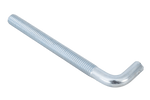 DROMET HP M10x120 construction hook with angled end (straight)
