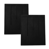 Set of two UNITRAILER rubber mud flaps, fender covers 310/390mm