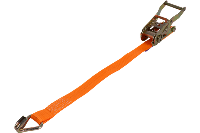 Set of four UNITRAILER 12m/25mm/1t orange transport belts with tensioner
