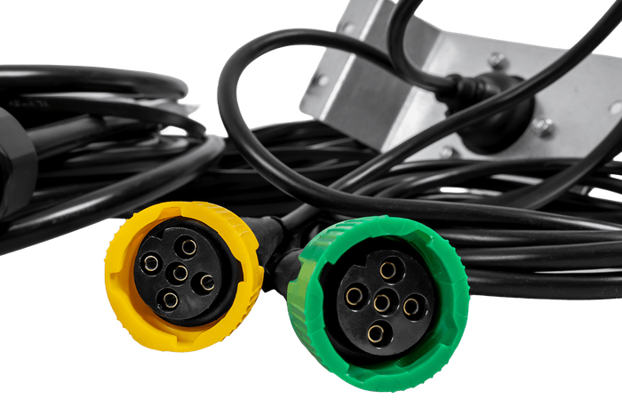 MANTES electrical installation, boat trailer harness, 11.67m, 13PIN plug, 2x 5PIN bayonets