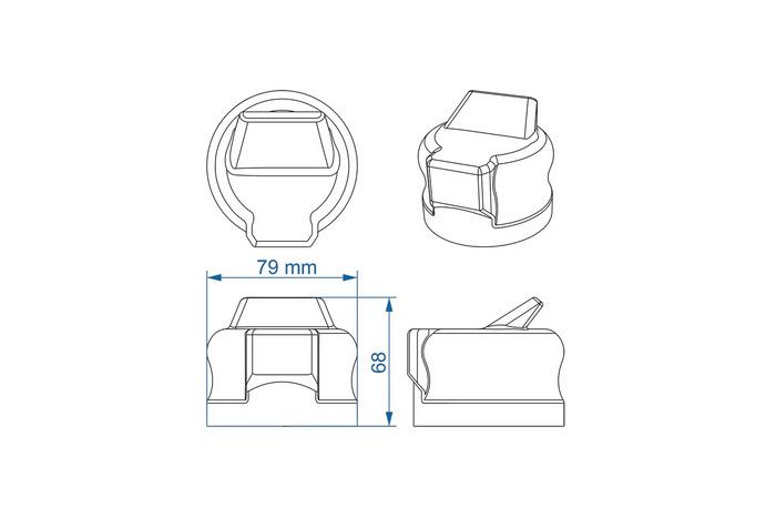 ProPlus Trailer Socket Cover 343530 Rubber Cover 79mm