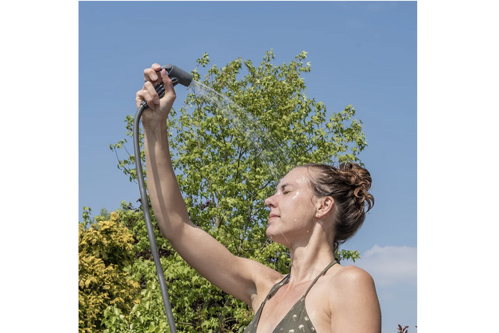 Portable travel shower ProPlus 770407 mobile shower with foot pump 11 l