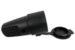 MANTES 3P female socket, rubber, with flap, 16A, 250V