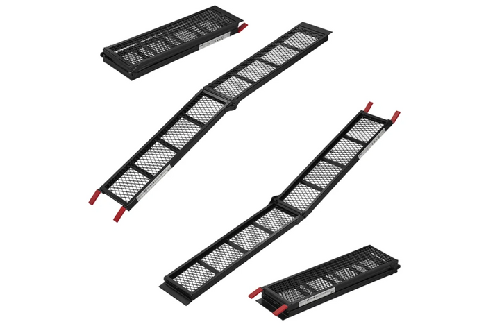 ProPlus 390094 foldable ramps steel drive-on ramps for trailers 203cm 680kg set of 2