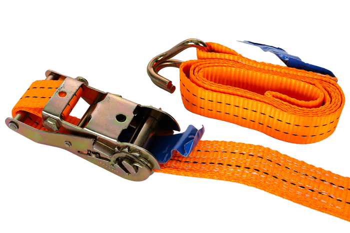 Set of four UNITRAILER 2m/35mm/2t orange transport belts with tensioner