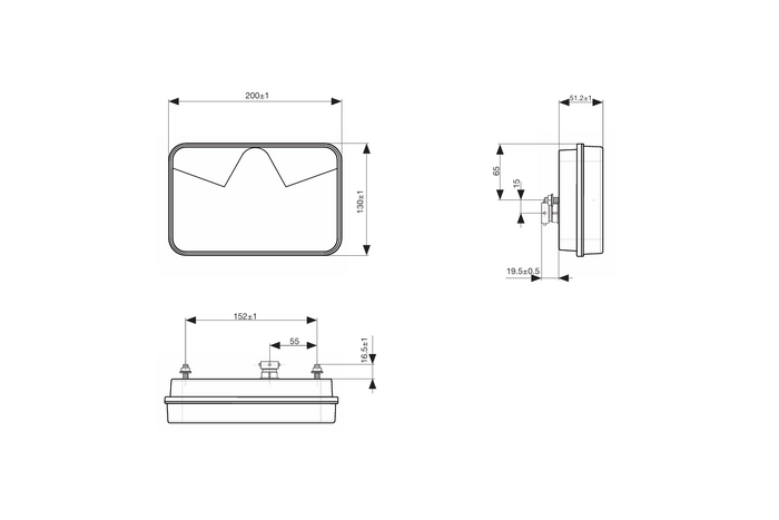 ASPÖCK MULTILED V rear lamp 6 functions left
