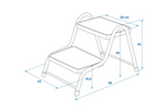 ProPlus 360829V01 two-step step for a 150kg camper trailer