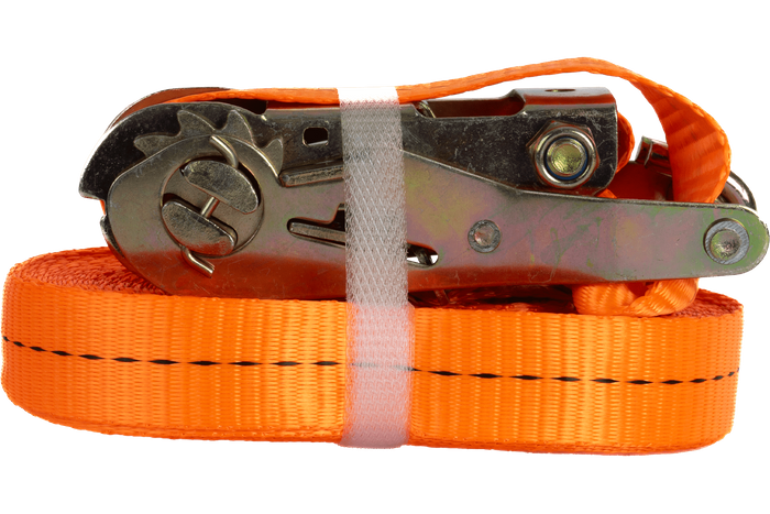 UNITRAILER 12m/25mm/1t orange tie-down strap with tensioner