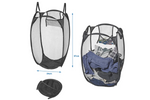ProPlus 360814V01 Laundry Bag Foldable Basket for Camper and Travel