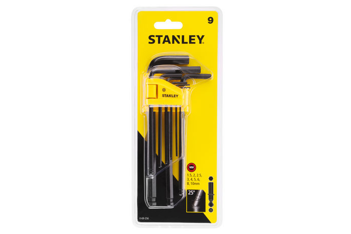 STANLEY Allen keys, ball-end hexagonal keys 1.5-10mm, 9pcs.