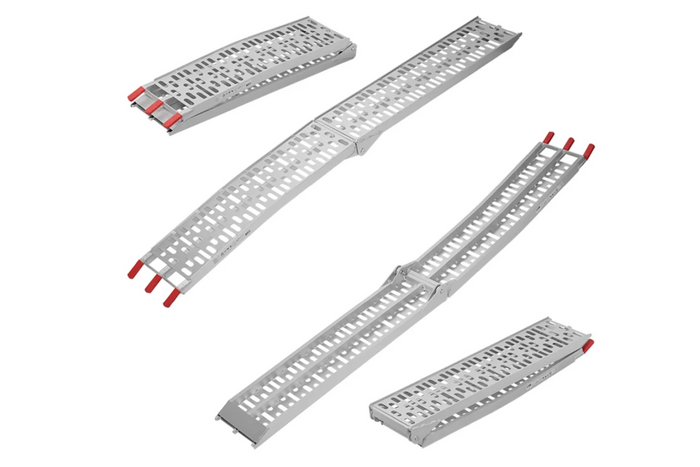 ProPlus 390096 foldable ramps aluminum ramps for trailers 220cm 680kg set of 2