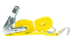 Set of four UNITRAILER 6m/35mm/2t yellow transport belts with tensioner
