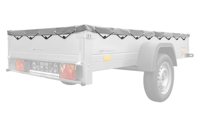 GRAY FLAT COVER FOR Garden Trailer 230 KIPP