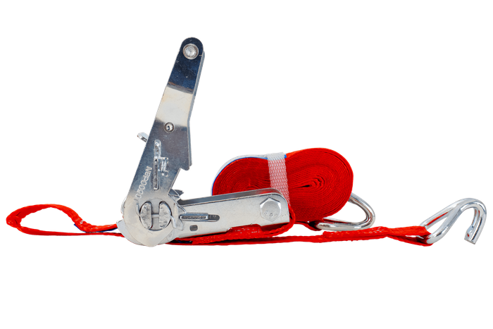 UNITRAILER 3m/25mm/1t red transport belt with tensioner
